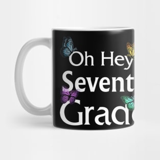 Back To School Seventh Grade Butterfly First Day Of School Mug